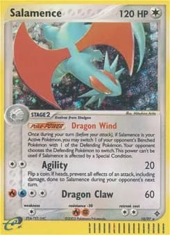 Salamence card in English