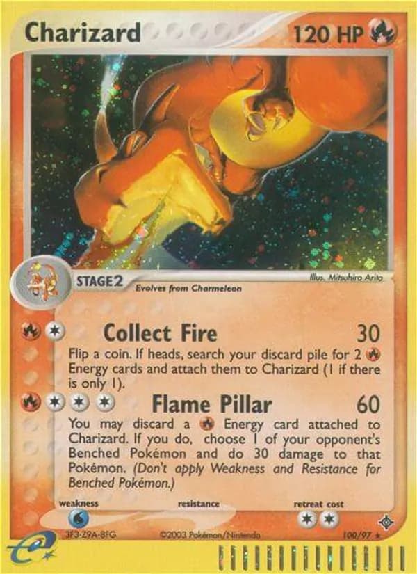 Charizard card in English