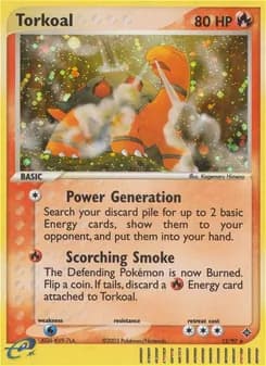 Torkoal card in English