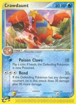 Crawdaunt card in English