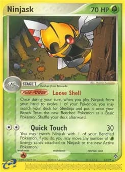 Ninjask card in English
