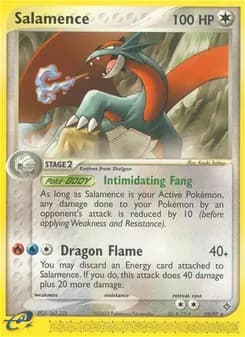 Salamence card in English