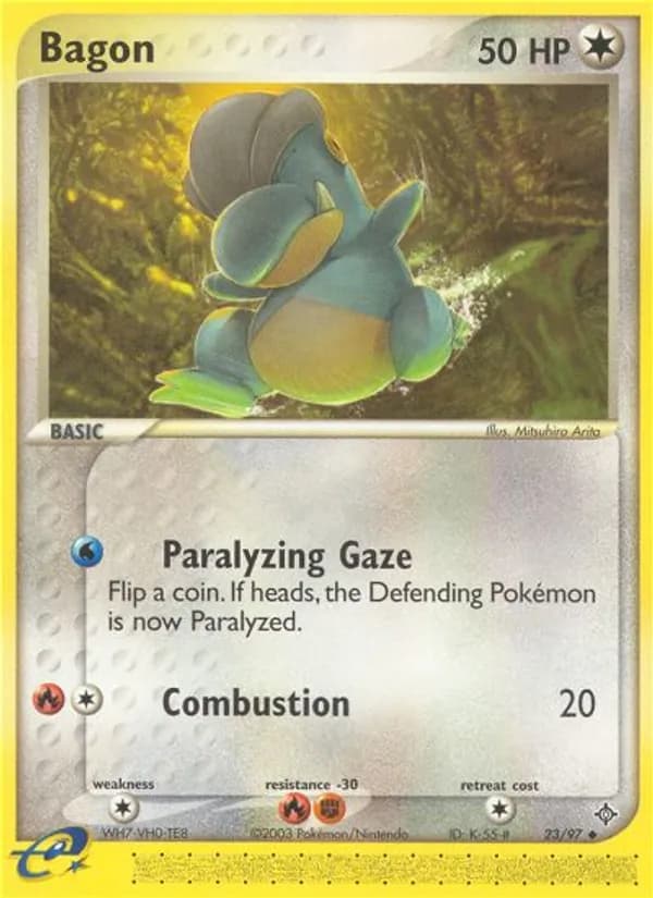 Bagon card in English