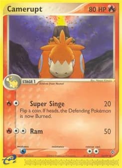 Camerupt card in English