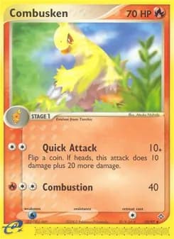 Combusken card in English