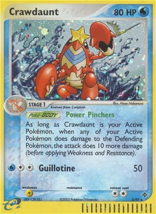 Crawdaunt card in English