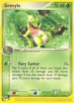 Grovyle card in English