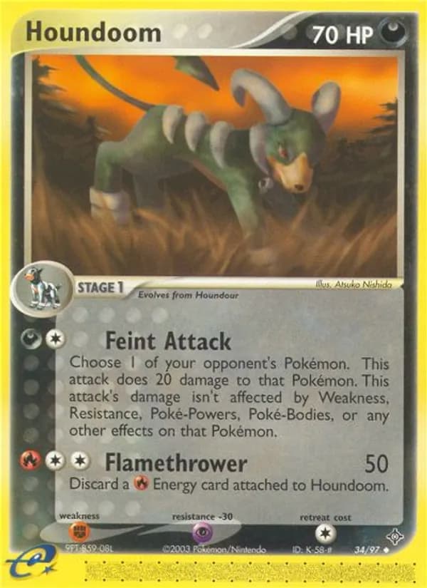 Houndoom card in English