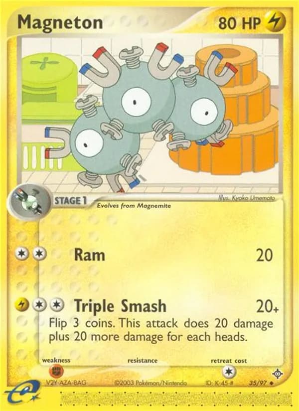Magneton card in English