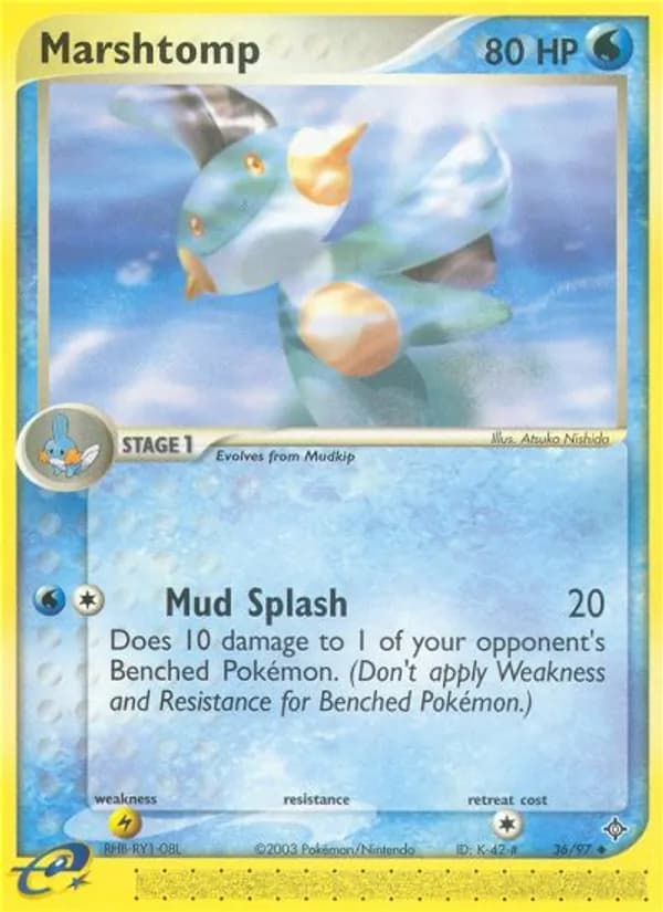 Marshtomp card in English
