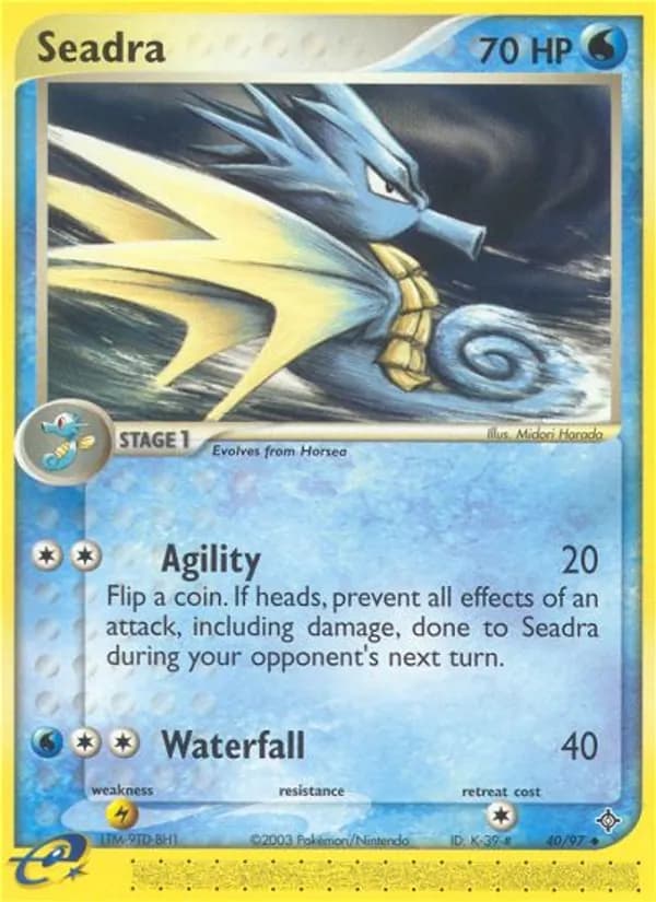 Seadra card in English