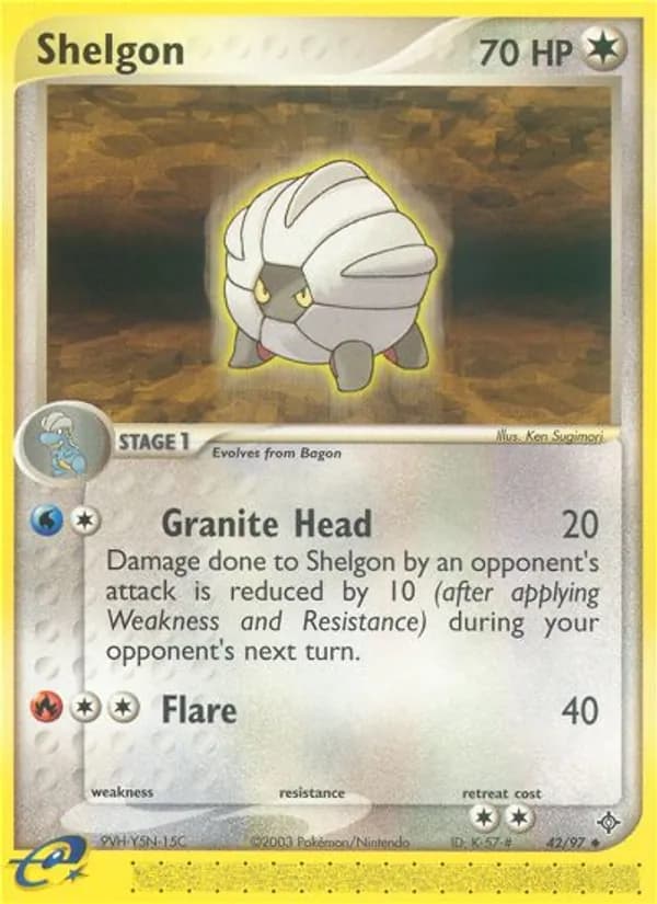 Shelgon card in English