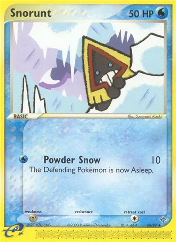 Snorunt card in English