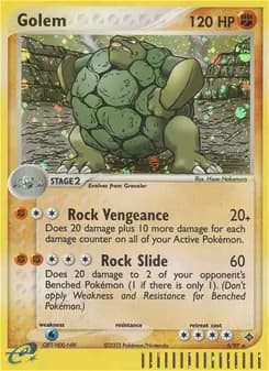 Golem card in English