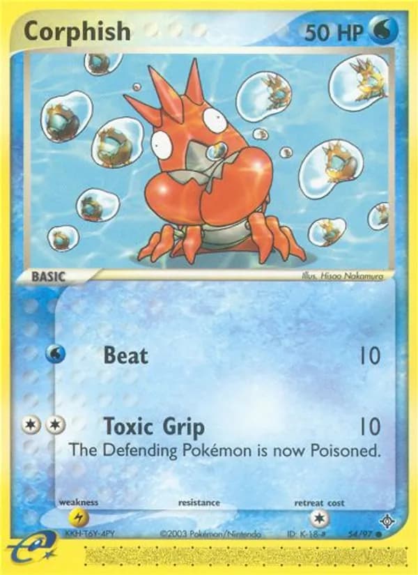 Corphish card in English