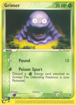 Grimer card in English