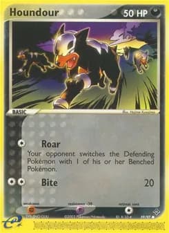 Houndour card in English