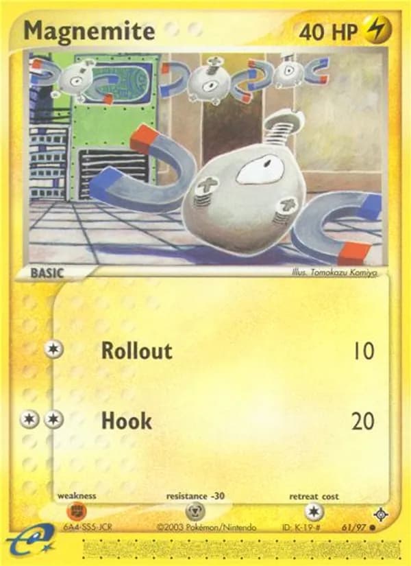 Magnemite card in English