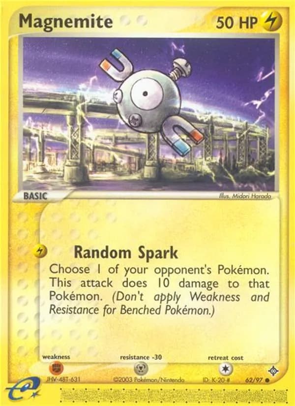 Magnemite card in English