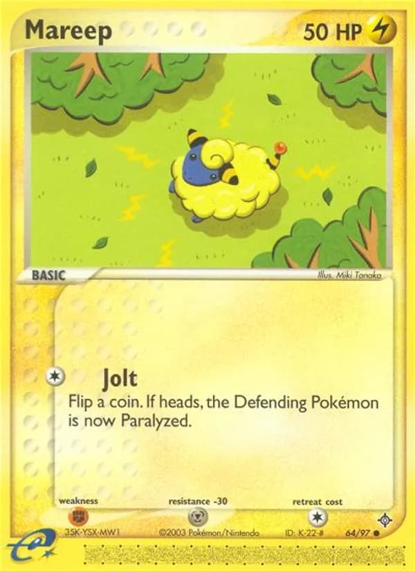 Mareep card in English