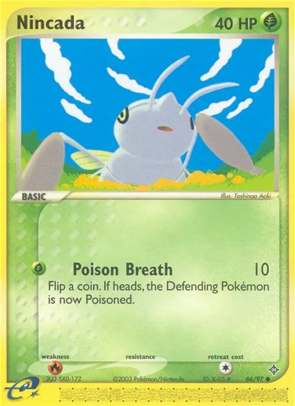Nincada card in English