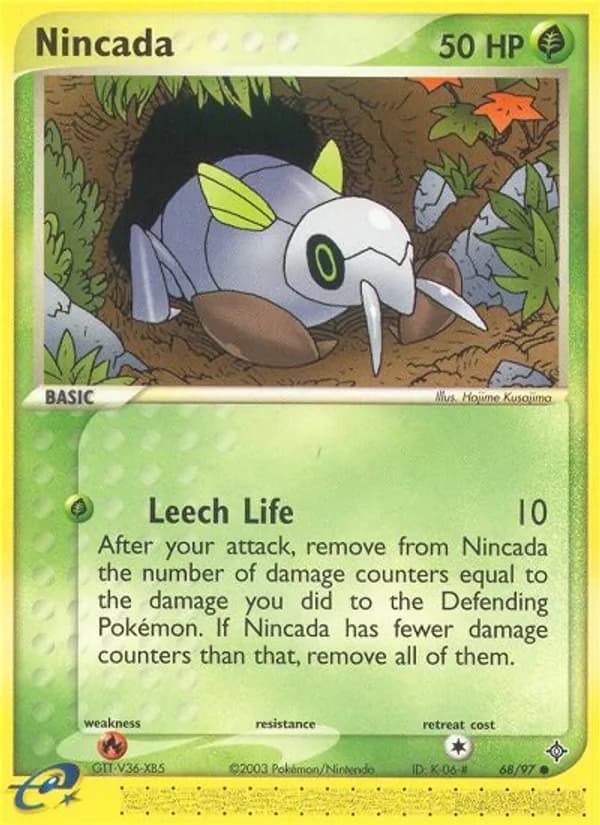 Nincada card in English