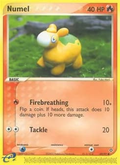 Numel card in English