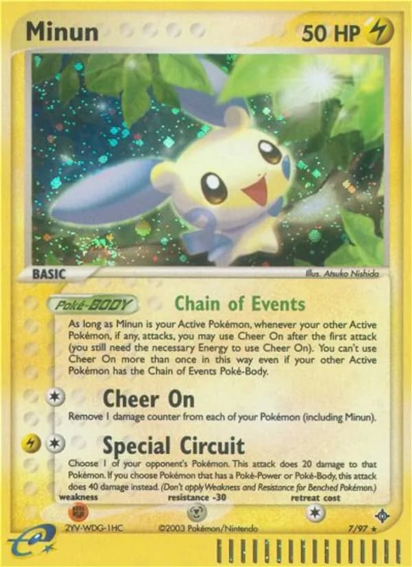 Minun card in English