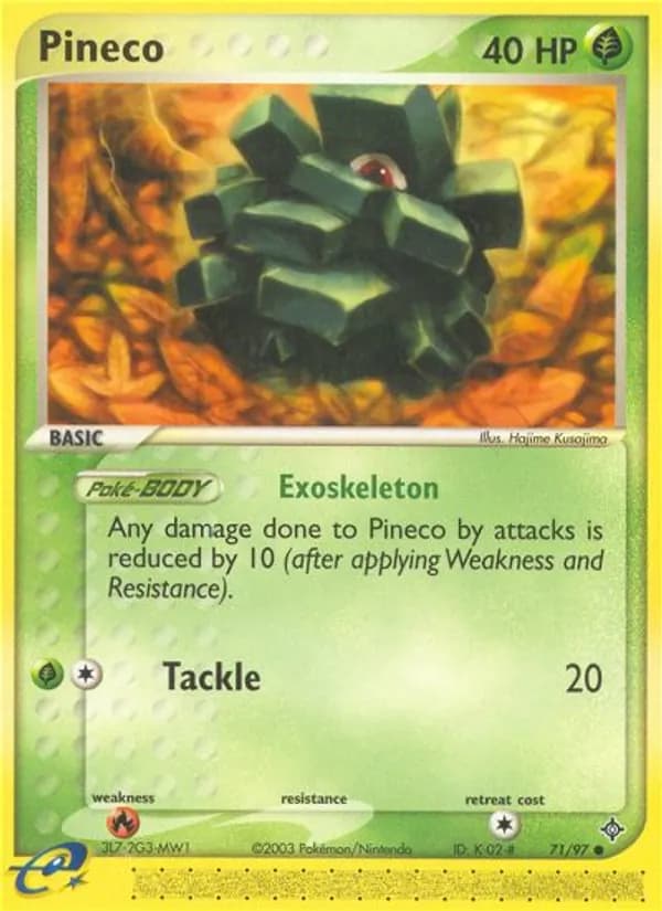 Pineco card in English