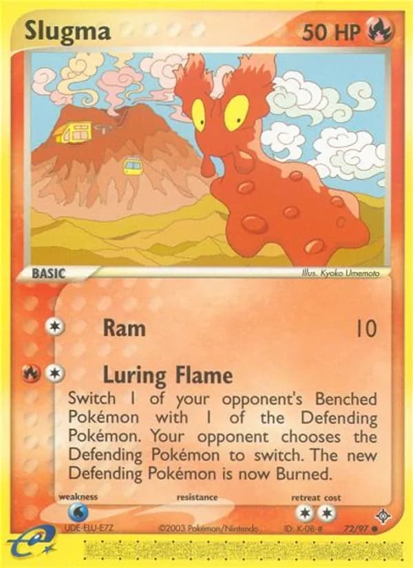 Slugma card in English