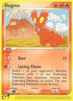 Slugma card in English