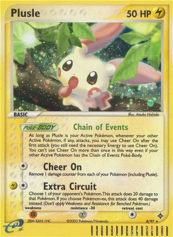 Plusle card in English