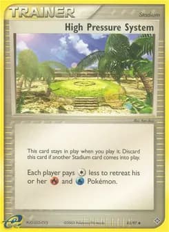 High Pressure System card in English