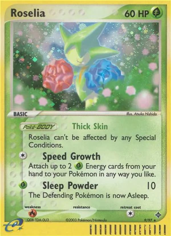 Roselia card in English