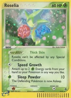 Roselia card in English