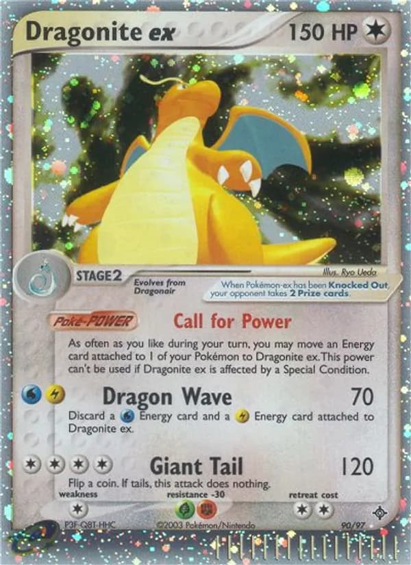 Dragonite ex card in English