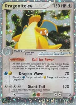 Dragonite ex card in English