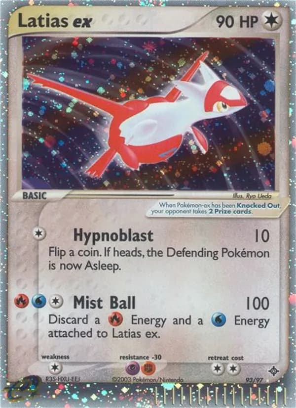 Latias ex card in English