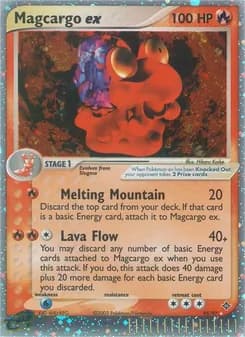Magcargo ex card in English