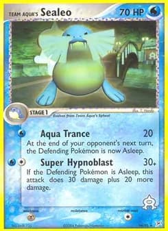 Team Aqua's Sealeo card in English