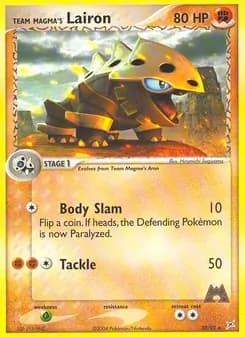 Team Magma's Lairon card in English
