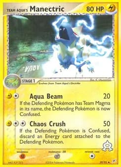 Team Aqua's Manectric card in English