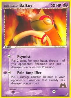 Team Magma's Baltoy card in English