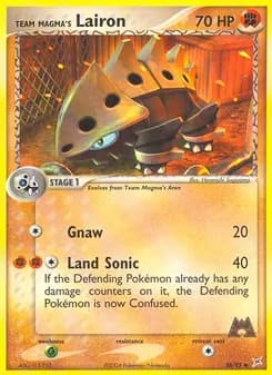 Team Magma's Lairon card in English