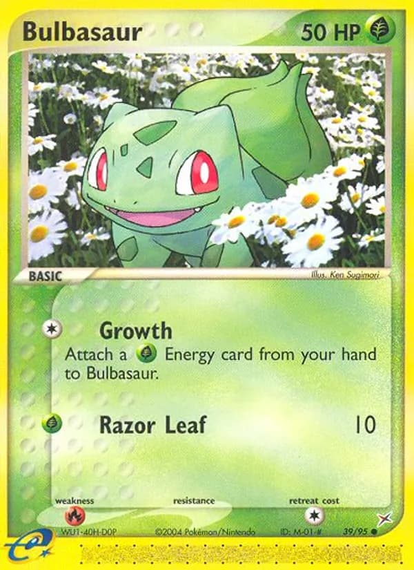 Bulbasaur card in English