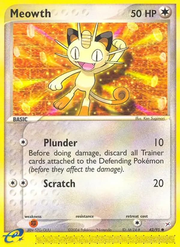 Meowth card in English