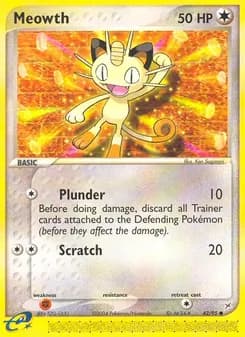 Meowth card in English