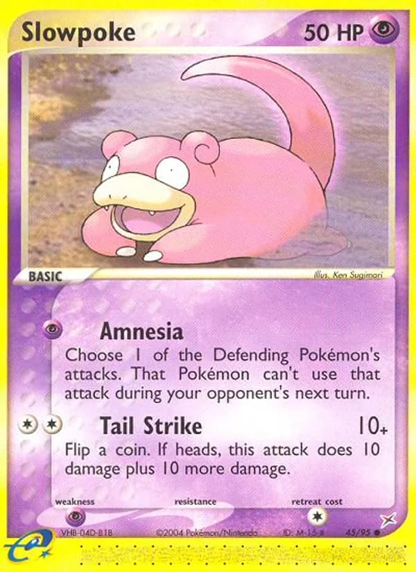 Slowpoke card in English