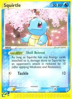 Squirtle card in English