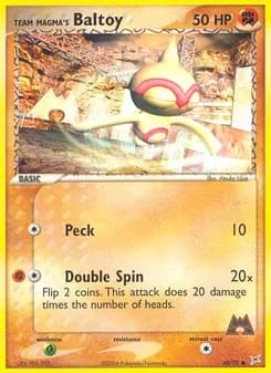 Team Magma's Baltoy card in English